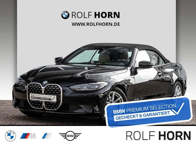 Cliquer pour voir la photo suivante BMW Serie 4 420 i Cabrio Navi PDC LED Sitzhzg. Klima Noir de