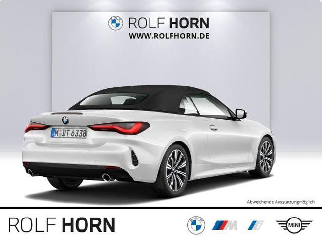 BMW Serie 4 420 i Cabrio Navi HeadUp HiFi Lenkradhzg Blanc M�tallique de 