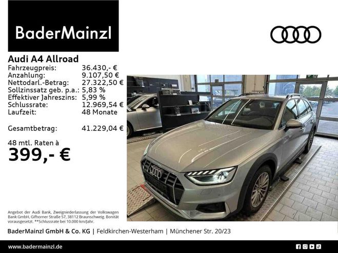 Audi A4 Allroad 45 TFSI quattro S tronic AHK Kam. Nav Argent� M�tallique de 