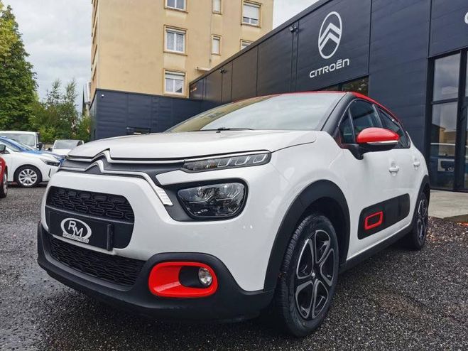 Citroen C3 St 1.5 BlueHDi 100ch S&S BVM 6 Feel Bus Blanc Banquise - Rouge Aden de 2022