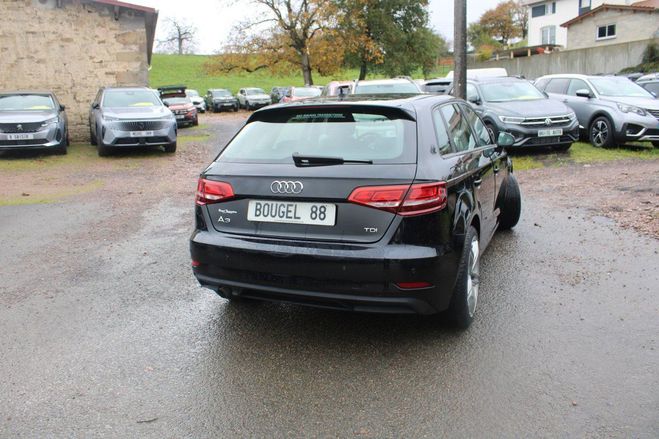 Audi A3 Sportback TDI 116 CV DESIGN GPS 3D XNON Noir Intens de 2018