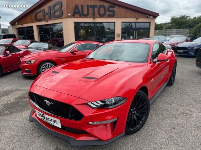 Ford Mustang v8 5.0 gt fastback phase 2 450ch pack ca Rouge de 2018