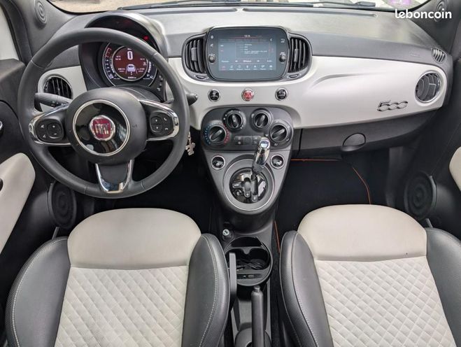 Fiat 500 1.2 8v 69CH S&S LOUNGE DUALOGIC TOIT PAN Blanc de 2020