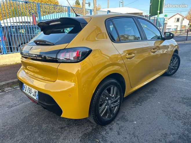 Peugeot 208 bote auto 100ch S&S allure Jaune de 2021