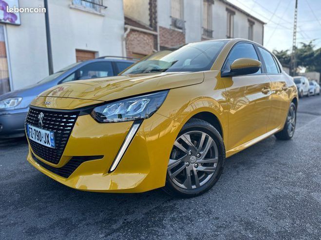 Peugeot 208 bote auto 100ch S&S allure Jaune de 2021