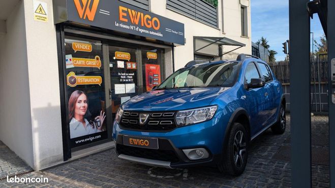 Cliquer pour voir la photo suivante Dacia Sandero STEPWAY 0.9 TCE 90ch ADVANCE 1ère main E Bleu de 2018