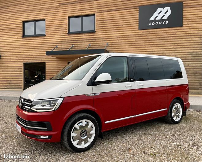 Cliquer pour voir la photo suivante Volkswagen Multivan T6 TDI 204 DSG7 4-Motion Bulli Génératio Rouge de 2017