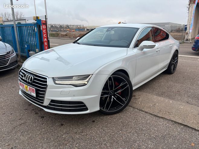 Audi A7 Sportback (2) V6 3.0 TDI 218 CH ULTRA AV Blanc de 2017