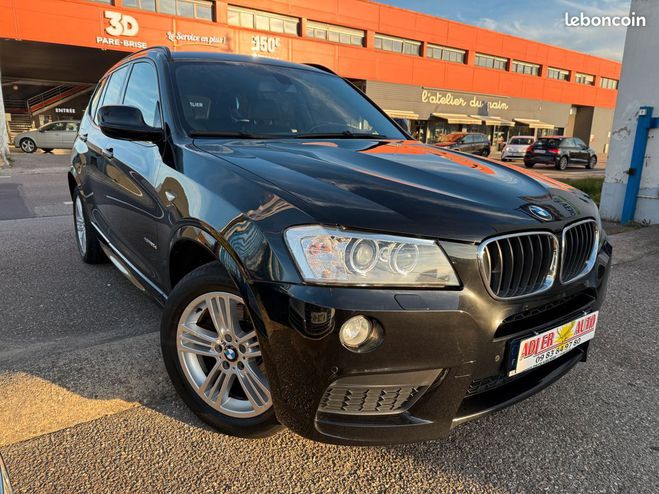 Cliquer pour voir la photo suivante BMW X3 xDrive20dA 184ch Sport Design Pack M Boi Noir de 2013