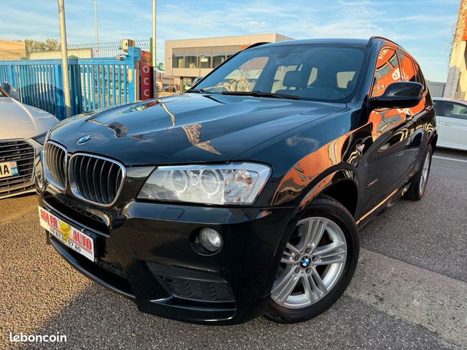 BMW X3 xDrive20dA 184ch Sport Design Pack M Boi Noir de 2013
