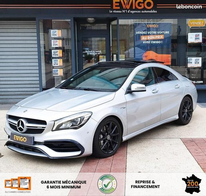 Cliquer pour voir la photo suivante Mercedes Classe CLA Classe COUPE 2.0 45 380 AMG 4MATIC SPEED Gris de 2017