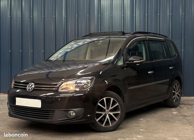 Volkswagen Touran 1.6 TDI 110ch 7PL Garantie 1 An Toit ouv Noir de 2015