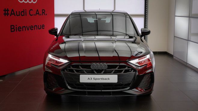 Cliquer pour voir la photo suivante Audi A3 Sportback TFSI Mild Hybrid 150 S tronic Noir de 2025