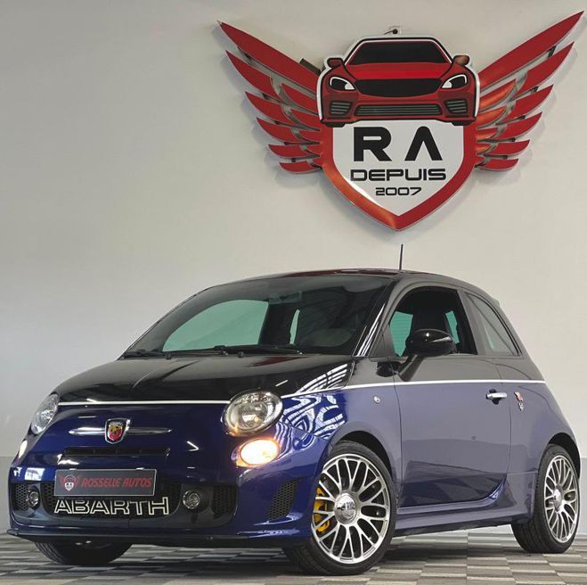 Fiat 500 595 ABARTH 1.4 TURBO CUSTOM 140CH Bleu Mtallis de 2016