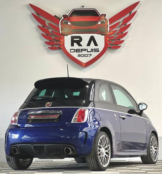 Fiat 500 595 ABARTH 1.4 TURBO CUSTOM 140CH Bleu Mtallis de 2016