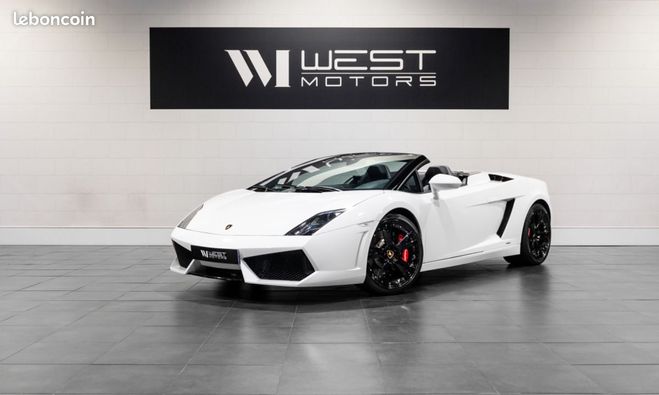 Cliquer pour voir la photo suivante Lamborghini Gallardo Spyder LP560-4 IMMAT France LIFT Sièges Blanc de 2011