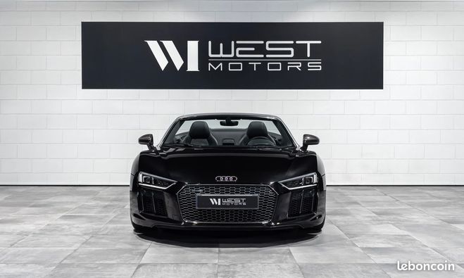 Audi R8 Spyder V10 5.2 540 ? Franaise Carbone B Noir de 2016