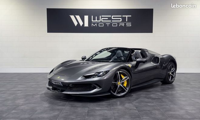 Cliquer pour voir la photo suivante Ferrari 296 GTB GTS V6 3.0 830 ? 1°Main Française Carbon Gris de 2023