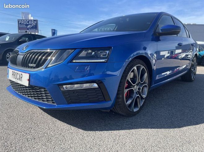 Cliquer pour voir la photo suivante Skoda Octavia 2.0 TSI 230CH RS DSG6 Bleu de 2018