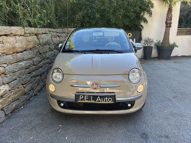 Fiat 500 0.9 8V 85 ch Lounge Dualogic Beige de 2014