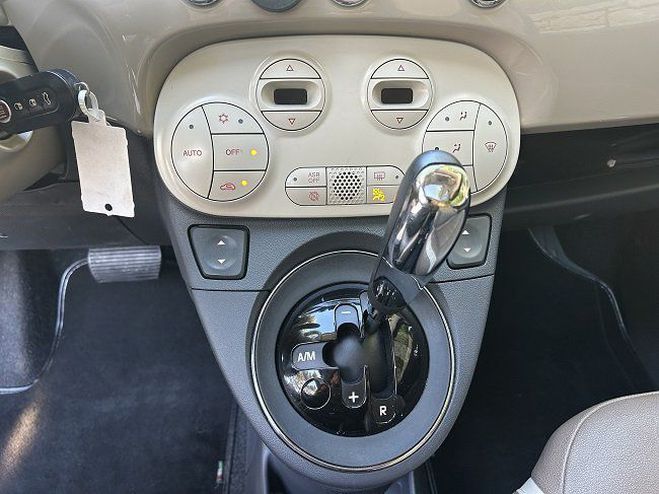Fiat 500 0.9 8V 85 ch Lounge Dualogic Beige de 2014
