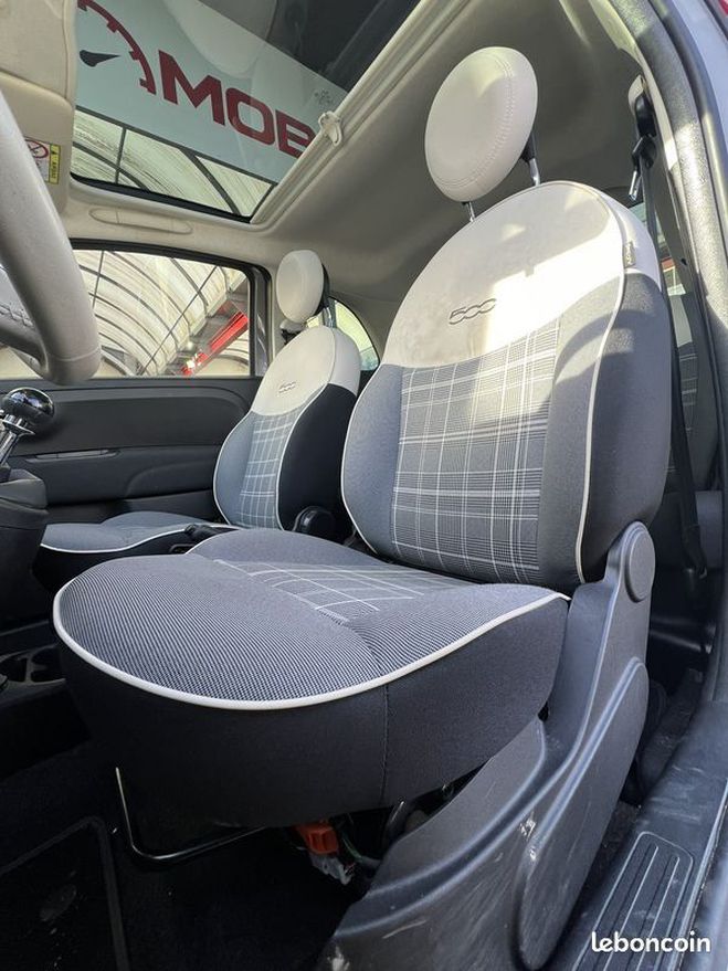 Fiat 500 1.2 8v 69ch Lounge Gris de 2018