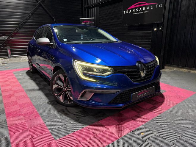Cliquer pour voir la photo suivante Renault Megane iv berline tce 130 gt-line BLEU de 2018