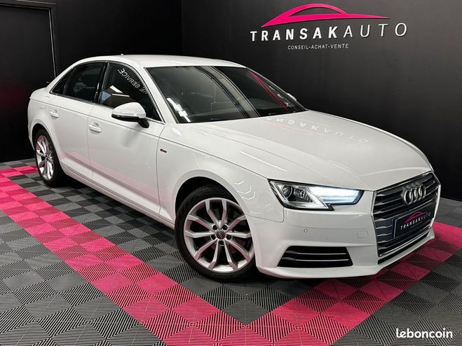 Cliquer pour voir la photo suivante Audi A4 2.0 TDI 150 S tronic 7 line ORIGINE FRAN Blanc de 2016