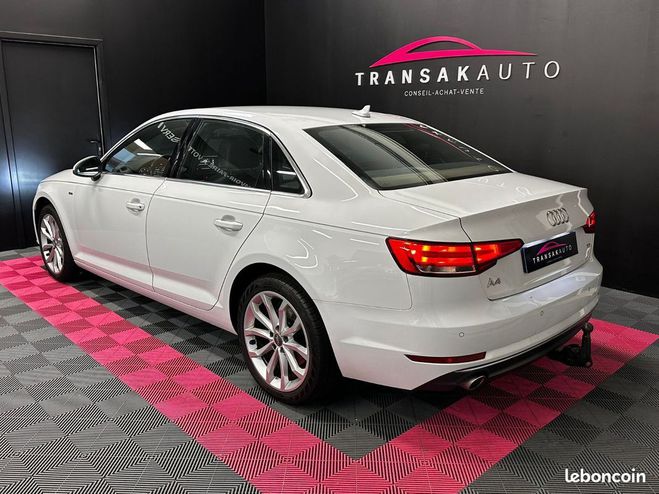 Audi A4 2.0 TDI 150 S tronic 7 line ORIGINE FRAN Blanc de 2016
