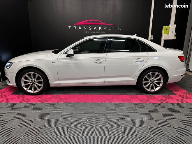 Audi A4 2.0 TDI 150 S tronic 7 line ORIGINE FRAN Blanc de 2016