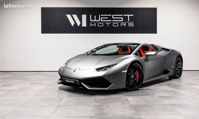Cliquer pour voir la photo suivante Lamborghini Huracan Spyder LP-610 V10 610 -1° FRANCE Ad Pers Gris de 2016