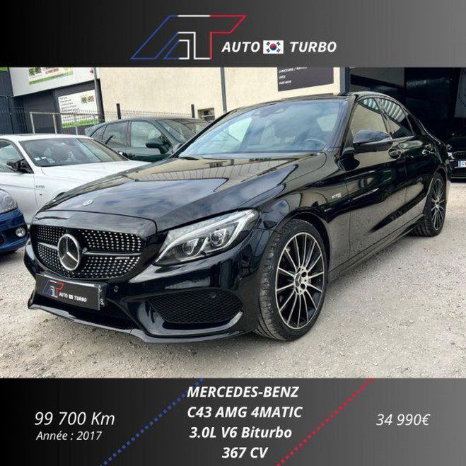 Cliquer pour voir la photo suivante Mercedes Classe C 43 AMG 4MATIC 9G-TRONIC Noir de 2017