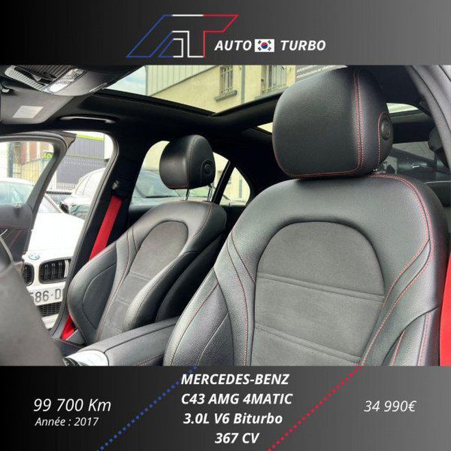 Mercedes Classe C 43 AMG 4MATIC 9G-TRONIC Noir de 2017