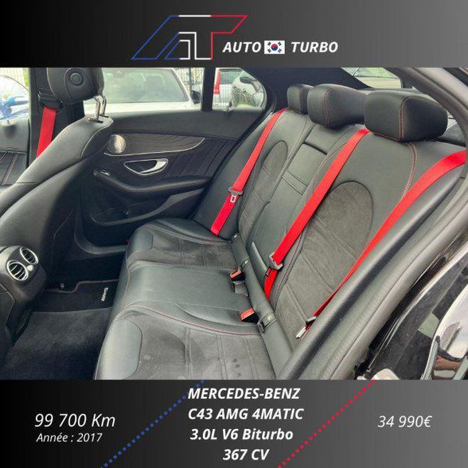 Mercedes Classe C 43 AMG 4MATIC 9G-TRONIC Noir de 2017