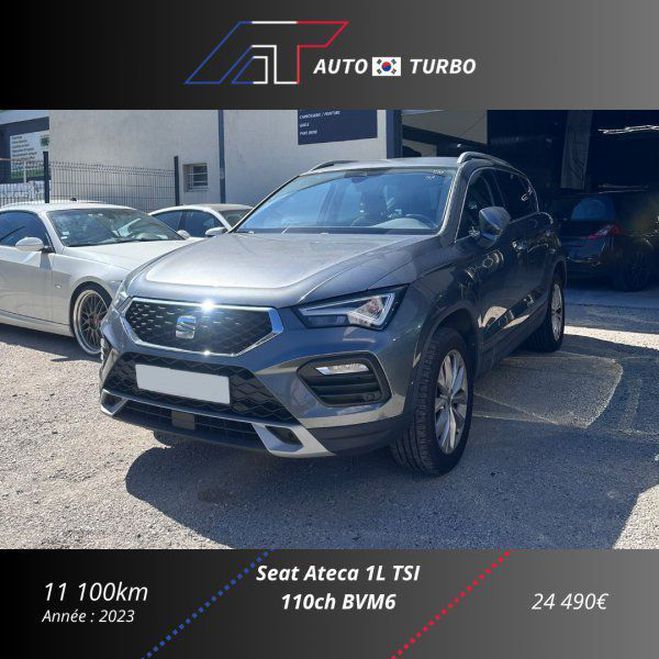 Cliquer pour voir la photo suivante Seat Ateca 1.0 TSI 110CH START&STOP STYLE Gris C de 2023