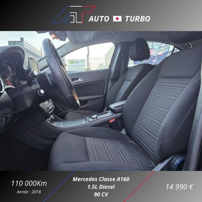 Mercedes Classe A 160 D BUSINESS EDITION 7G-DCT Noir de 2018