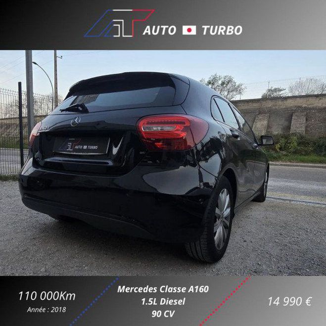 Mercedes Classe A 160 D BUSINESS EDITION 7G-DCT Noir de 2018