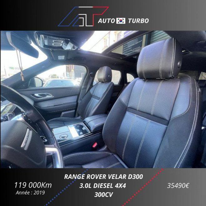 Land rover Range Rover Velar 3.0D V6 300CH AWD BVA Blanc de 2019