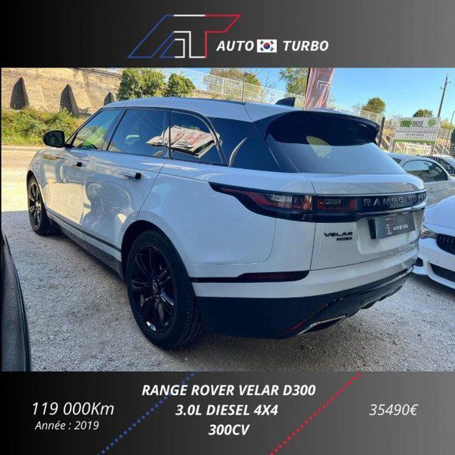 Land rover Range Rover Velar 3.0D V6 300CH AWD BVA Blanc de 2019