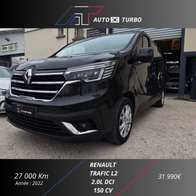 Cliquer pour voir la photo suivante Renault Trafic III COMBI L2 2.0 BLUE DCI 150CH S&S INTE Noir de 2022