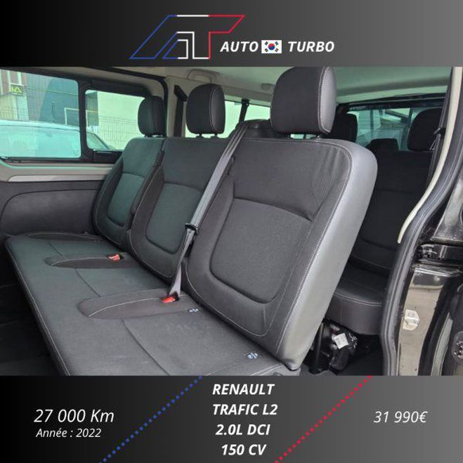 Renault Trafic III COMBI L2 2.0 BLUE DCI 150CH S&S INTE Noir de 2022