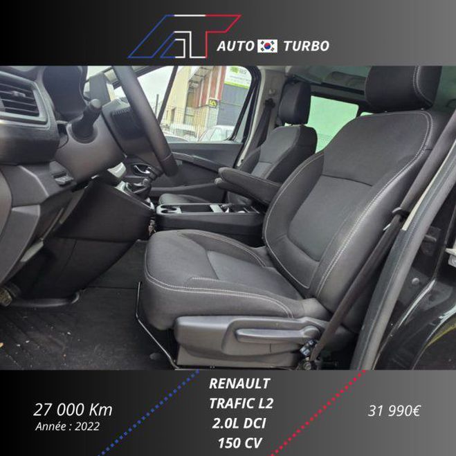 Renault Trafic III COMBI L2 2.0 BLUE DCI 150CH S&S INTE Noir de 2022