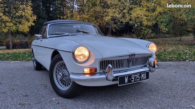 Cliquer pour voir la photo suivante MG MGB B roadster Blanc de 1970