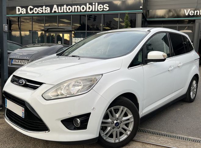 Cliquer pour voir la photo suivante Ford grand C Max II TITANIUM 2.0 TDCI 140 Cv 7 PLACES GPS Blanc de 2014