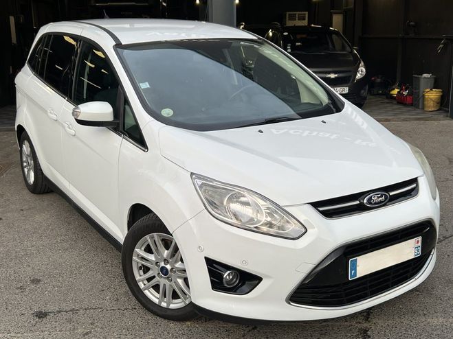 Ford grand C Max II TITANIUM 2.0 TDCI 140 Cv 7 PLACES GPS Blanc de 2014