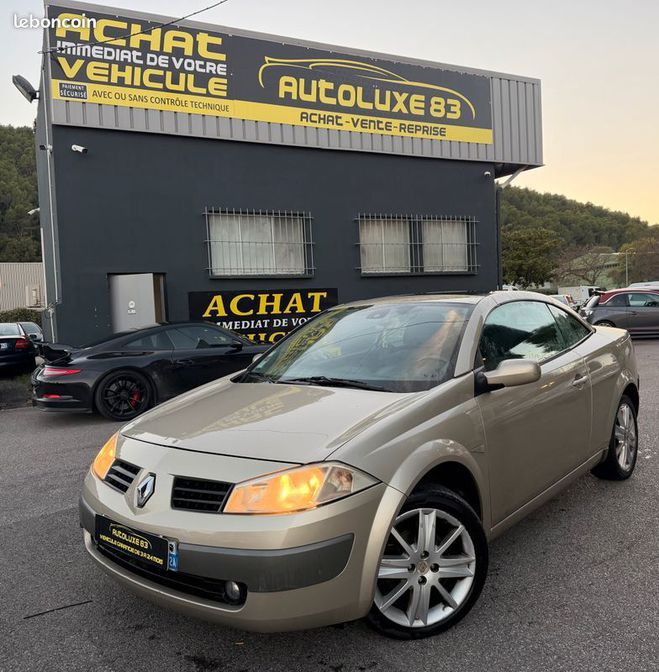 Cliquer pour voir la photo suivante Renault Megane cabriolet 1.9 dci 120 cv Beige de 2005