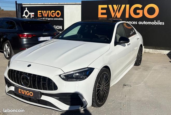 Cliquer pour voir la photo suivante Mercedes Classe C 2.0 220 D 200 MHEV HYBRID AMG LINE 9G-TR Blanc de 2021