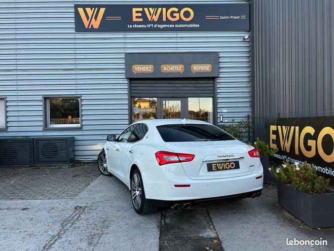 Maserati Ghibli DIESEL 3.0 V6 275ch BVA8 Palettes Siges Blanc de 2014