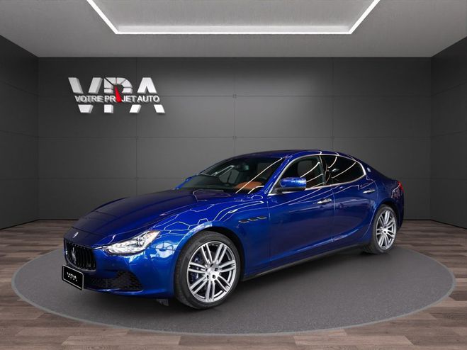 Cliquer pour voir la photo suivante Maserati Ghibli S Q4 · 3.0 V6 Biturbo 411 ch · Automatiq Bleu de 2016