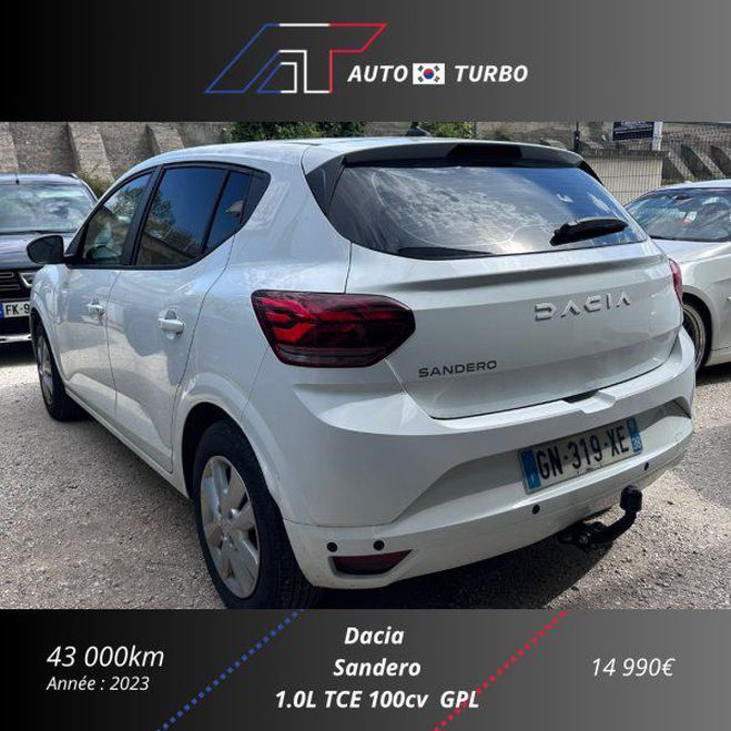 Dacia Sandero 1.0 ECO-G 100CH EXPRESSION Blanc de 2023